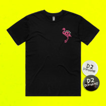 FLAMINGO TEE BLACK