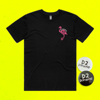 FLAMINGO TEE BLACK